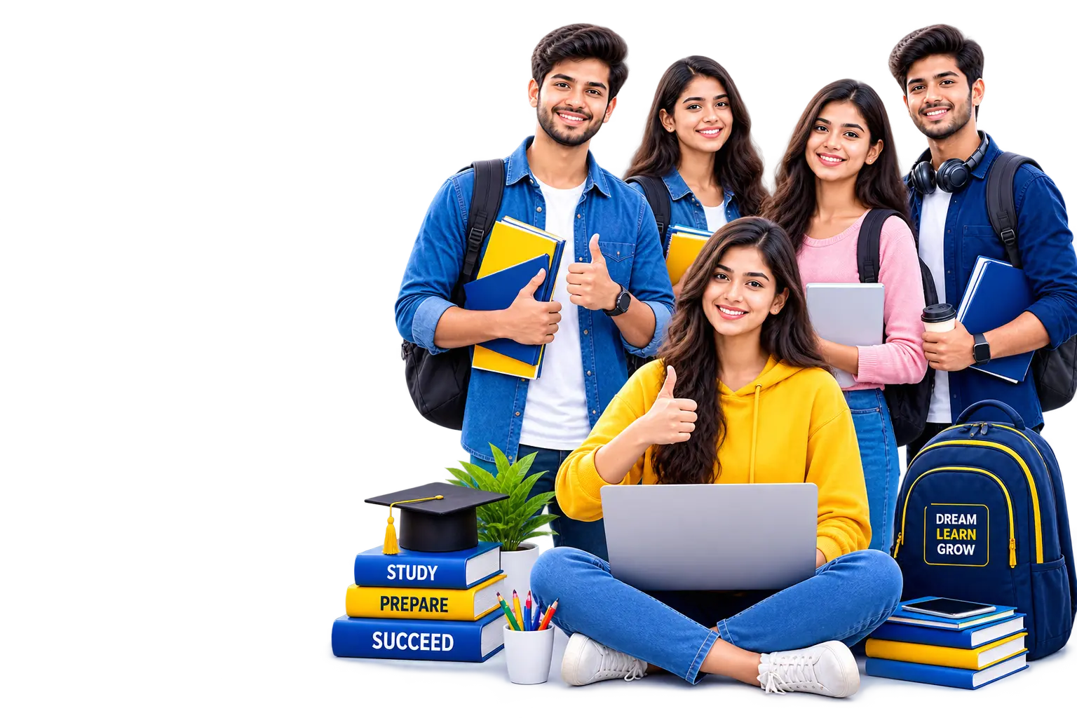 Students preparing for government jobs