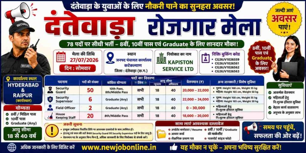 Dantewada Rojgar Mela 2026