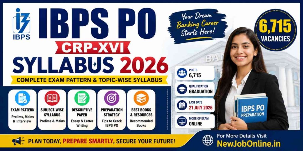 IBPS PO Syllabus 2026: Complete Prelims & Mains Exam on newjobonline.in