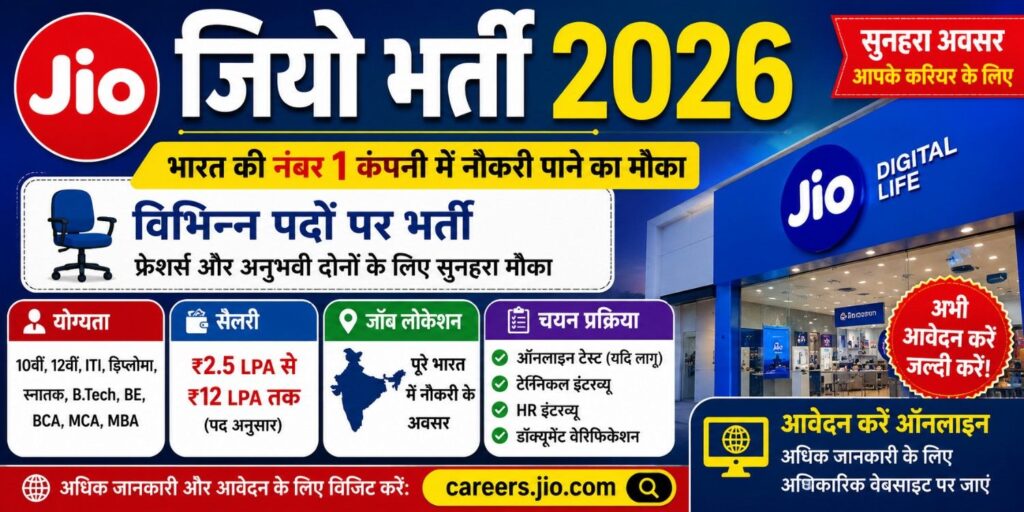Jio Recruitment 2026 Notification