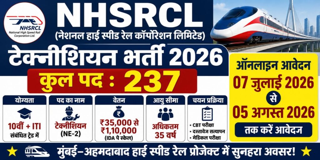 NHSRCL Technician Recruitment 2026 
