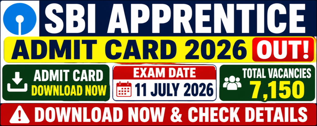SBI Apprentice admit card