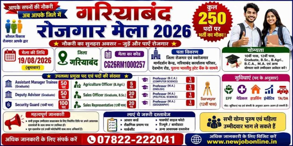 Gariyaband Rojgar Mela 2026