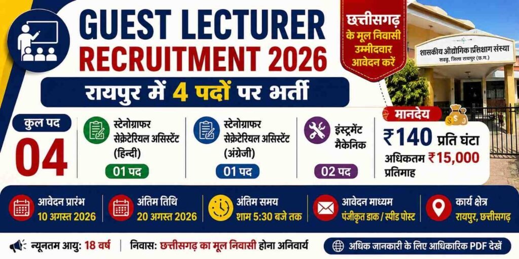Guest Lecturer Recruitment 2026
