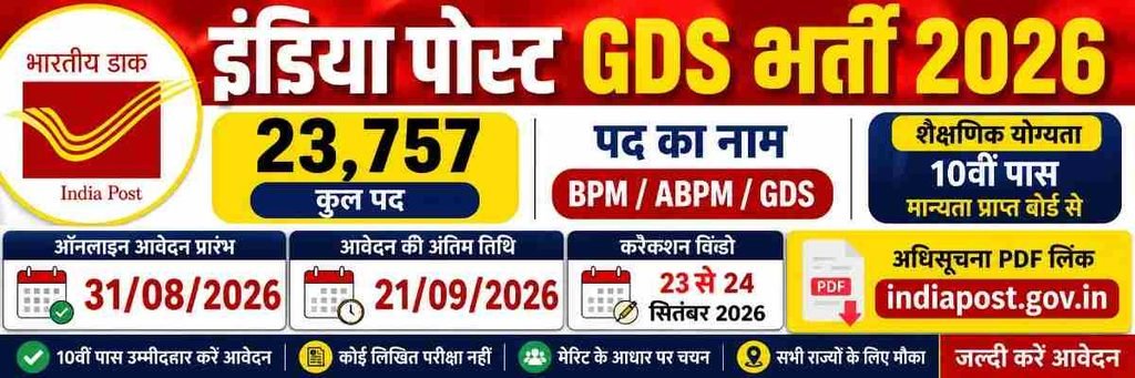 India Post GDS Recruitment 2026