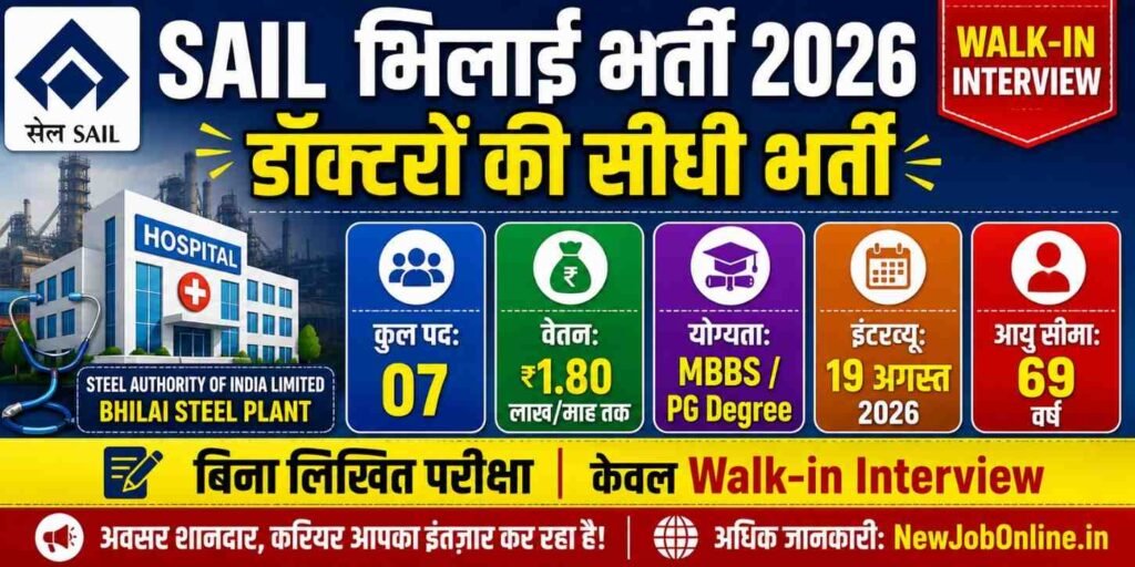 SAIL Bhilai Recruitment 2026