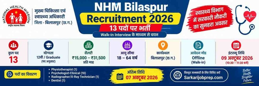 NHM Bilaspur Recruitment 2026