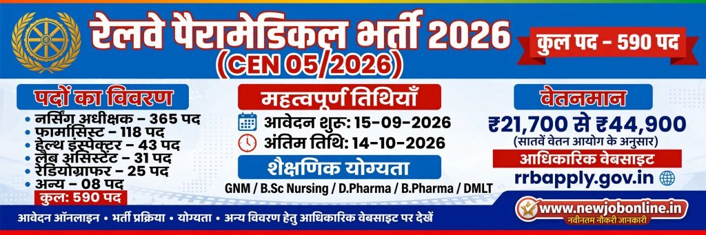 RRB Paramedical bharti 2026