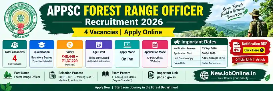 APPSC Forest Range Officer Recruitment 2026