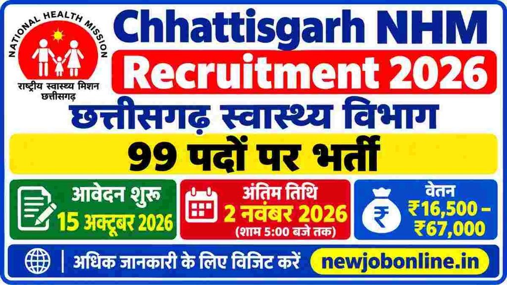 Chhattisgarh NHM Recruitment 2026